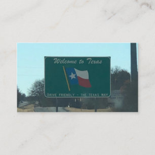 Welkom bij Texas Visitekaartjes