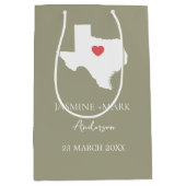 Welkom bij Texas Wedding Party Custom Medium Cadeauzakje (Voorkant)