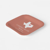 Welkom bij Texas Wedding Party Custom Papieren Bordje (Gebogen)