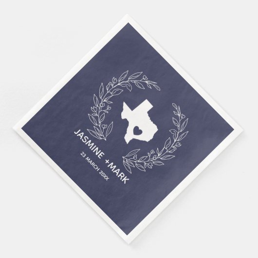 Welkom bij Texas Wedding Party Custom Servet (Hoek)