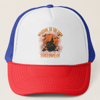 Welkom bij The Dark Halloween Sca Gift voor iedere Trucker Pet