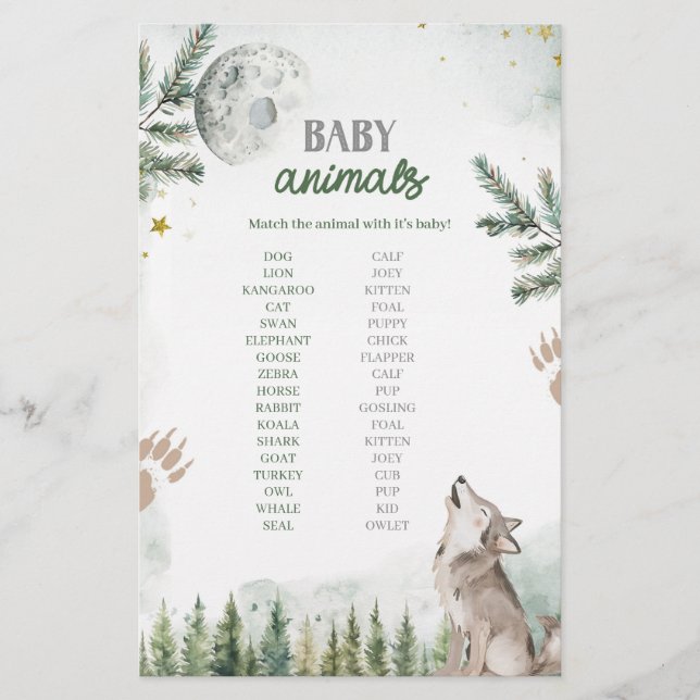 Welkom bij The Pack Forest Wolf Baby Animals Game (Voorkant)