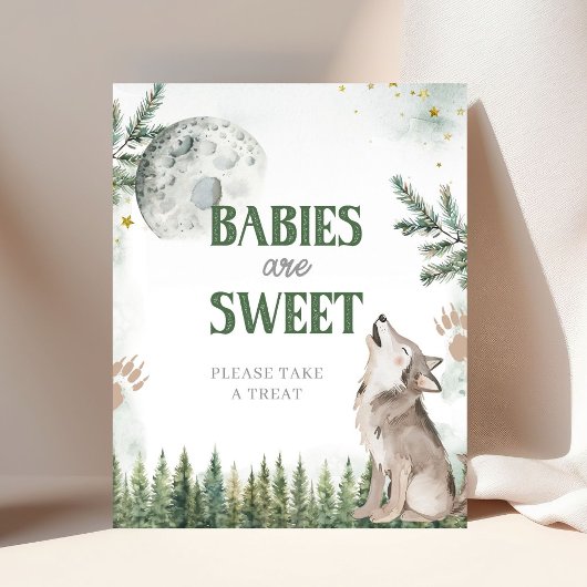 Welkom bij The Pack Forest Wolf Baby is Lief Poster