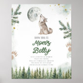 Welkom bij The Pack Forest Wolf Big Is Mom Belly Poster (Voorkant)