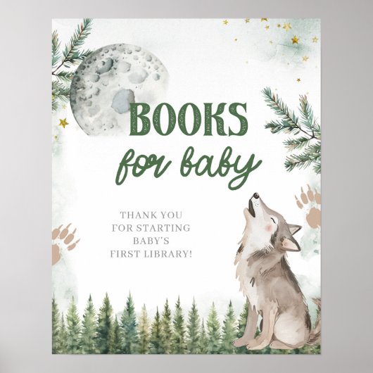 Welkom bij The Pack Forest Wolf Books voor Baby Poster (Voorkant)