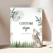 Welkom bij The Pack Forest Wolf Custom Sign Poster