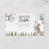 Welkom bij The Pack Forest Wolf Diaper Raffle Informatiekaartje (Voorkant)