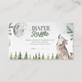 Welkom bij The Pack Forest Wolf Diaper Raffle Informatiekaartje