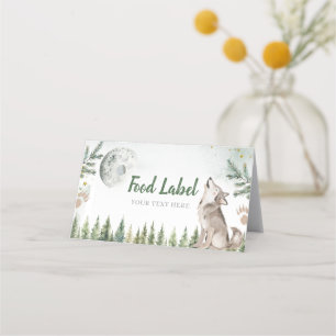 Welkom bij The Pack Forest Wolf Food Label Afsprakenkaart