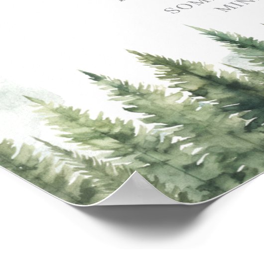 Welkom bij The Pack Forest Wolf Late Diapers Poster (Hoek)