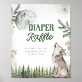 Welkom bij The Pack Forest Wolf Luier Raffle Poster (Voorkant)