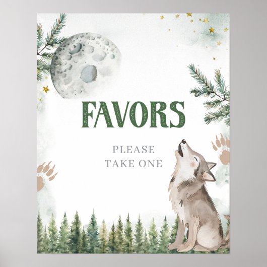 Welkom bij The Pack Forest Wolf Poster (Voorkant)