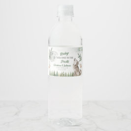 Welkom bij The Pack Forest Wolf Waterfles Etiket