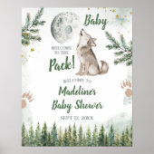 Welkom bij The Pack Forest Wolf Welkom Bord Poster (Voorkant)