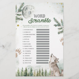 Welkom bij The Pack Forest Wolf Word Scramble Game