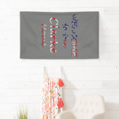 Welkom bij The YourName Home op USA Flag (v) bnrt Spandoek (Insitu)