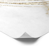 Welkom bij Trouw Engagement Goud Marmer Poster (Hoek)