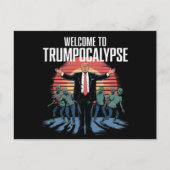Welkom bij Trump-ocalyps Funny Trump Halloween Briefkaart (Voorkant)