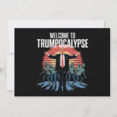 Welkom bij Trump-ocalyps Funny Trump Halloween Kaart (Voorkant)