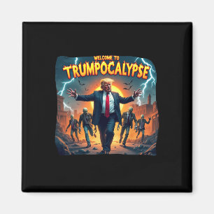 Welkom bij Trump-ocalypse Grappig Donald Trump Hal Magneet