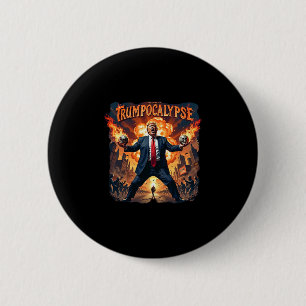 Welkom bij Trump-ocalypse Grappige Donald Trump Ha Ronde Button 5,7 Cm