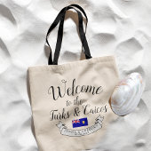 Welkom bij Turks- en Caicoseilanden | Bestemming B Tote Bag