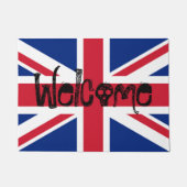 Welkom bij Union Jack British Skull Deurmat (Voorkant)