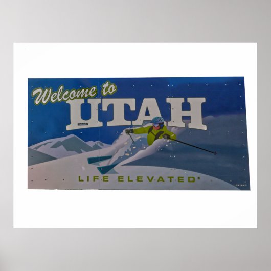 Welkom bij utah briefkaart poster (Voorkant)