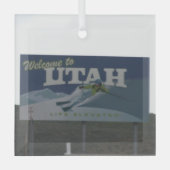Welkom bij Utah Glas Ornament (Voorkant)