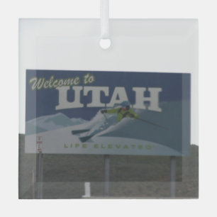Welkom bij Utah Glas Ornament