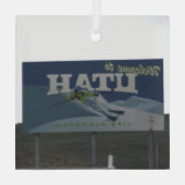 Welkom bij Utah Glas Ornament (Achterkant)