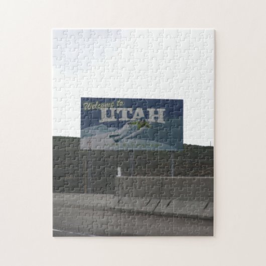 Welkom bij Utah Jigzaag Puzzle Legpuzzel (Verticaal)