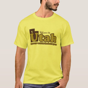 Welkom bij Utah Parodie humoristische "Mr Funny" T-shirt