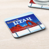 Welkom bij Utah Sign Bier Onderzetter (Linkerzijde)