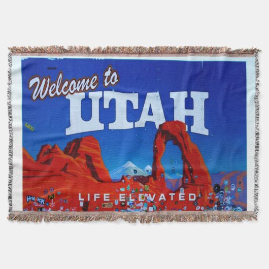 Welkom bij Utah Sign Deken (Voorkant)