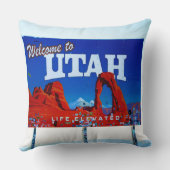 Welkom bij Utah Sign Kussen (Achterkant)