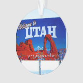 Welkom bij Utah Sign Ornament (voorkant)