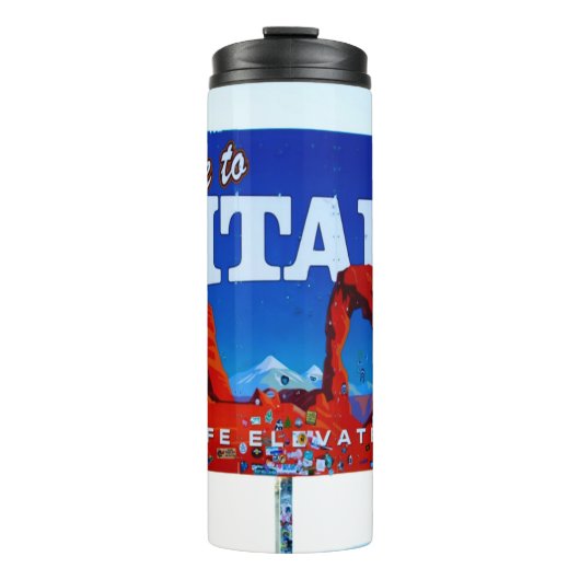 Welkom bij Utah Sign Thermosbeker (Voorkant)