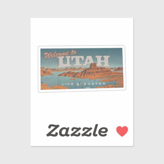 Welkom bij Utah Sticker (Vel)