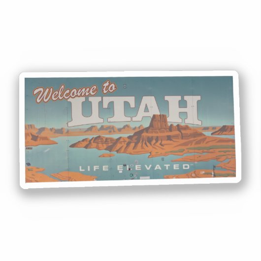 Welkom bij Utah Sticker (Voorkant)