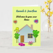 Welkom bij uw nieuwe woning kaart (Gele Bloem)