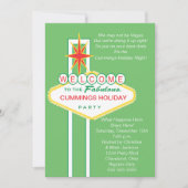 Welkom bij Vegas Holiday Party Uitnodiging (Voorkant)