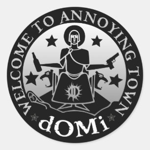 Welkom bij vervelende Sticker! Ronde Sticker