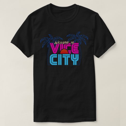 Welkom bij Vice City T-shirt (Design voorkant)