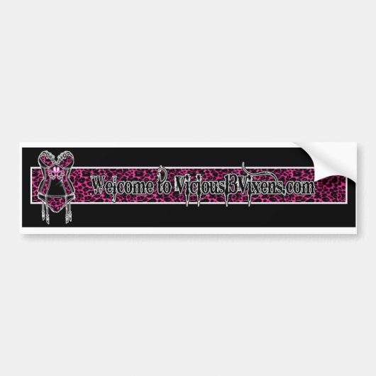 Welkom bij Vicious13vixens.com Sticker (Voorkant)
