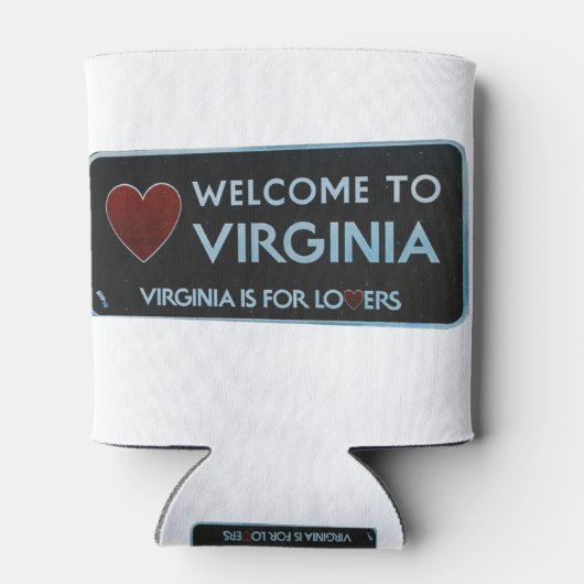 Welkom bij Virginia Sign Blikjeskoeler (Achterkant)