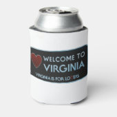 Welkom bij Virginia Sign Blikjeskoeler (Blikje Achterkant)