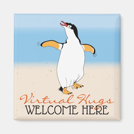 Welkom bij Virtual Hugs Magneet (Voorkant)