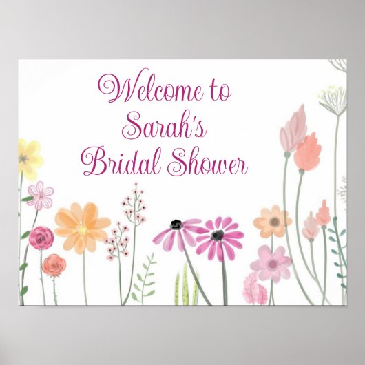 Welkom bij vrijgezellenfeest poster gepersonalisee (Voorkant)