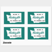 Welkom bij Washington - USA Rechthoekige Sticker (Vel)